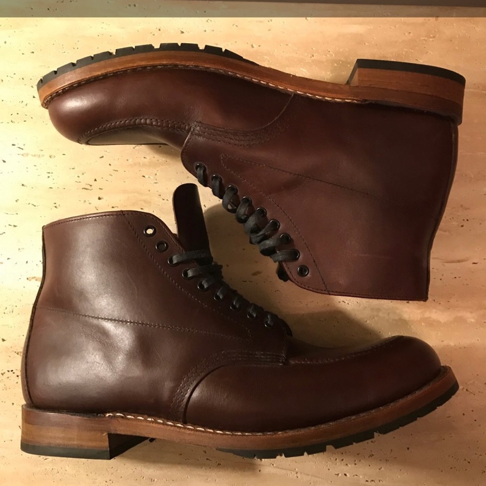 Red Wing Shoes Brown Leather Moc Toe Boots